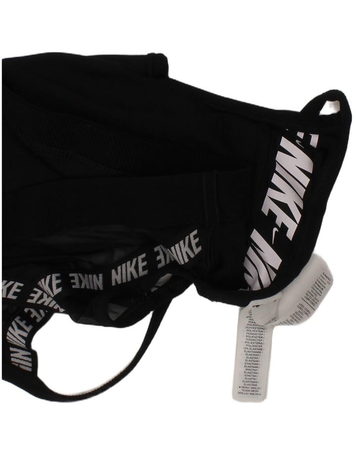 Sutiã esportivo acolchoado feminino Nike pequeno esportivo preto de poliéster