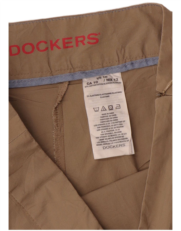 Dockers Womens Skort US 10 Grande Algodão Bege