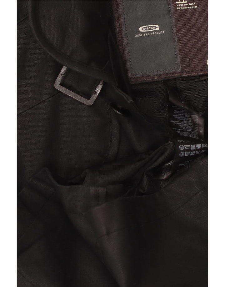 Jaqueta utilitária masculina G-Star UK 38 algodão preto médio