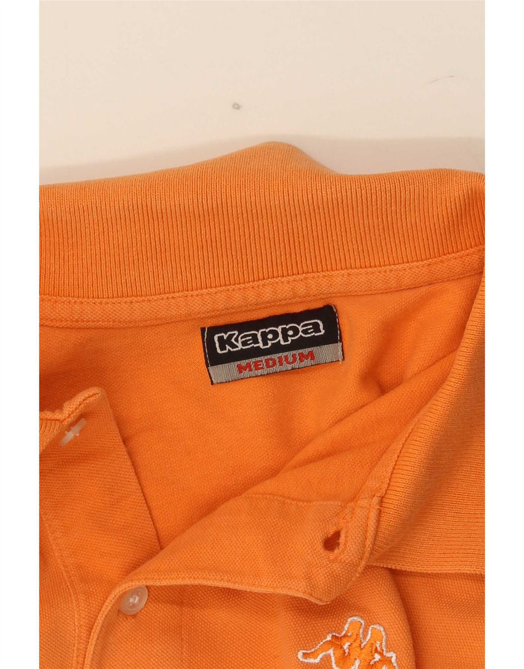 Camisa polo masculina Kappa médio algodão laranja