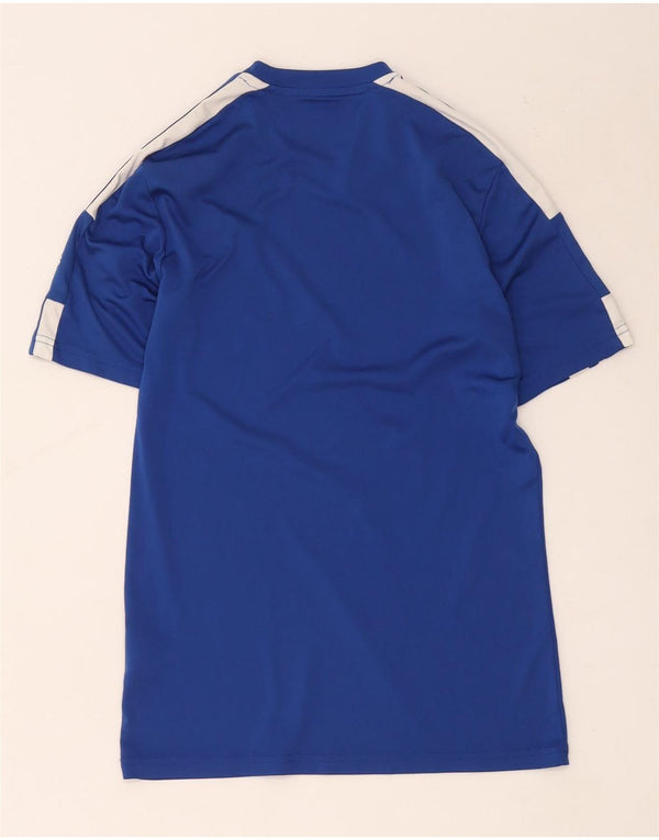 Adidas Mens Aeroready Camiseta Top Pequeno Azul Colorblock Poliéster