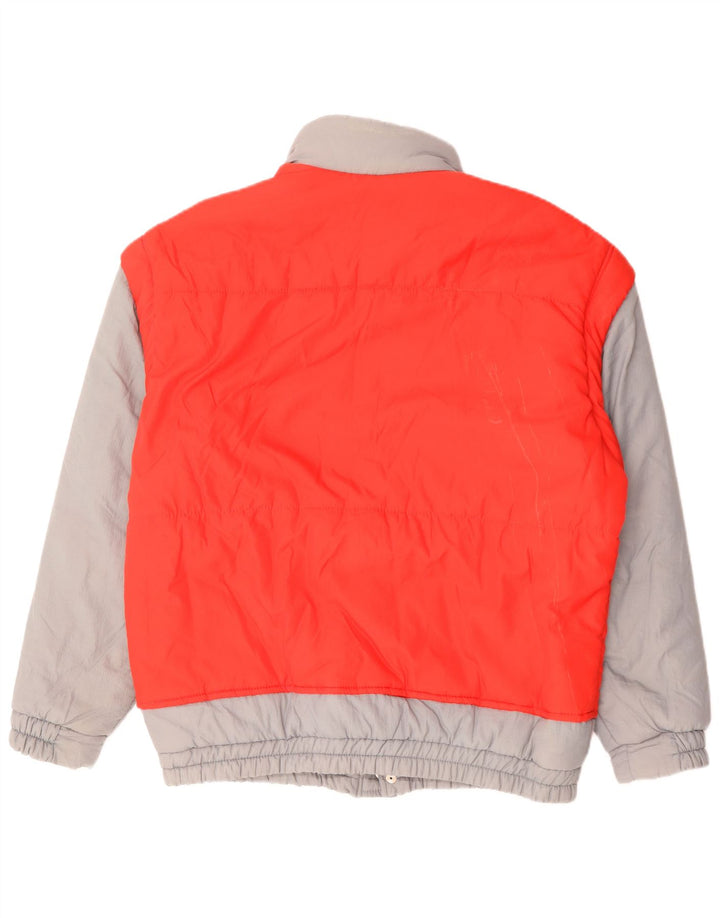 Jaqueta acolchoada masculina Carrera UK 40 grande poliamida colorblock vermelha
