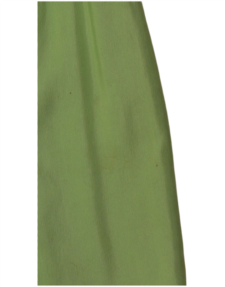 Saia lápis feminina VINTAGE IT 46 grande W30 algodão listrado verde