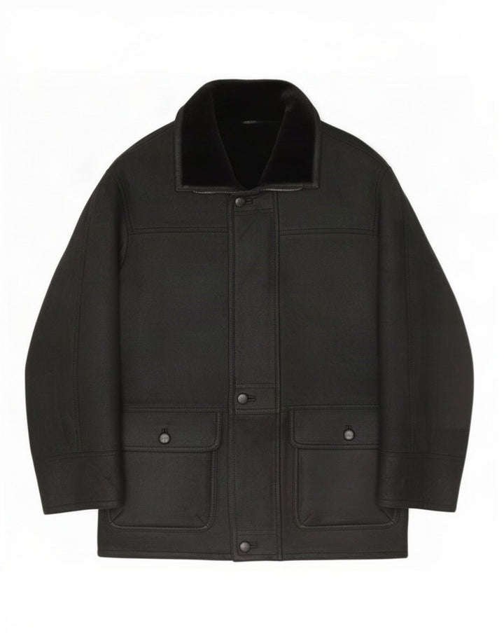 Sobretudo masculino Monza Shearling IT 52 XL preto