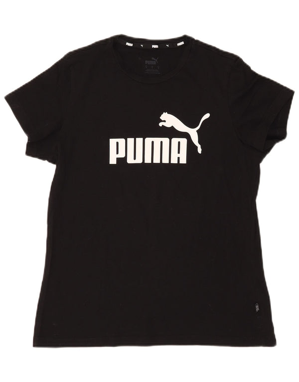 Puma Camiseta Feminina Graphic Top UK 14 Médio Preto
