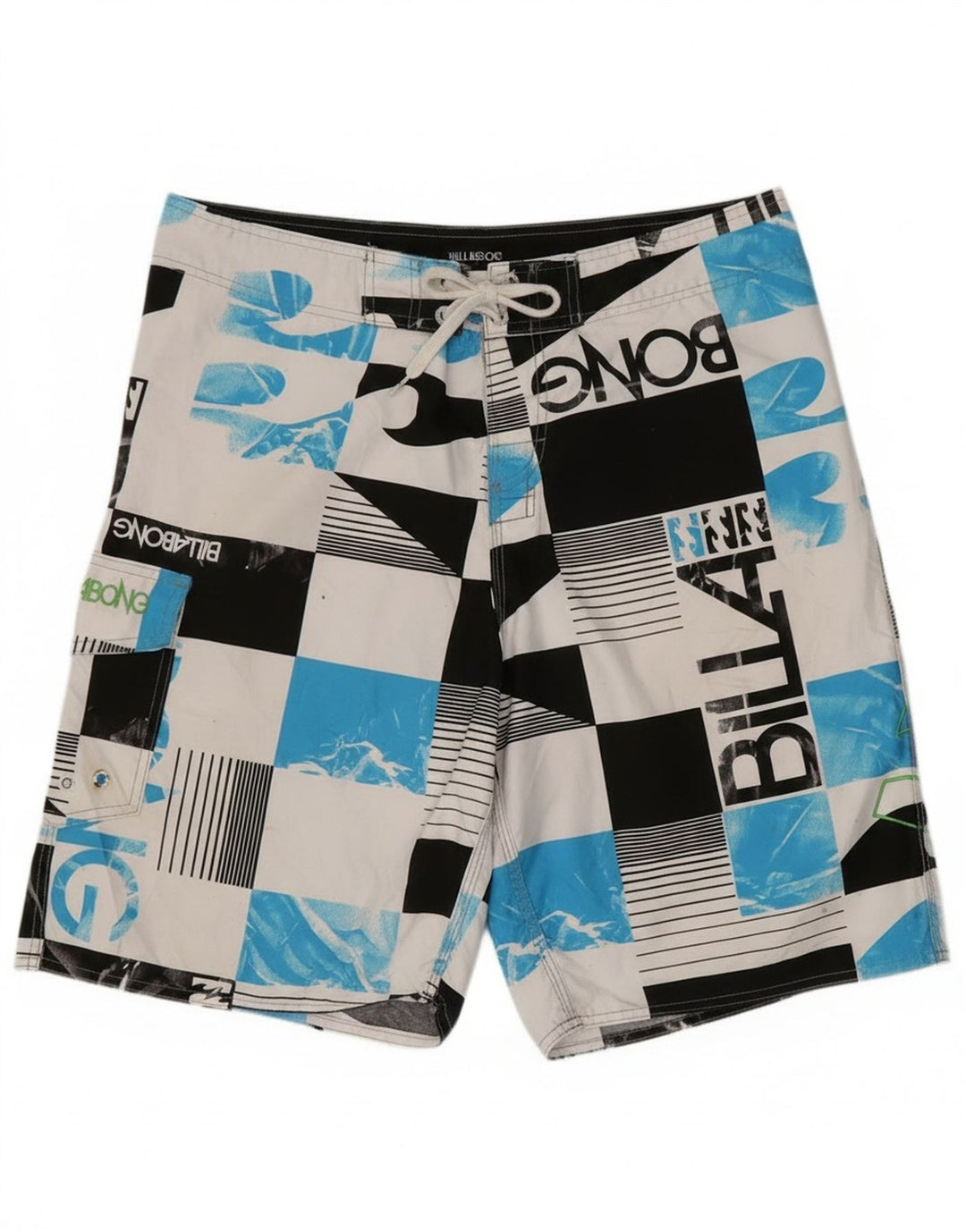 Billabong Mens Graphic Natação Shorts Grande Multicolorido Geométrico