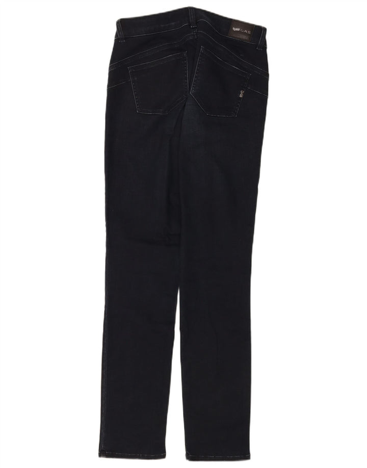 Gas Womens Britty Slim Jeans W27 L30 Azul Marinho Algodão