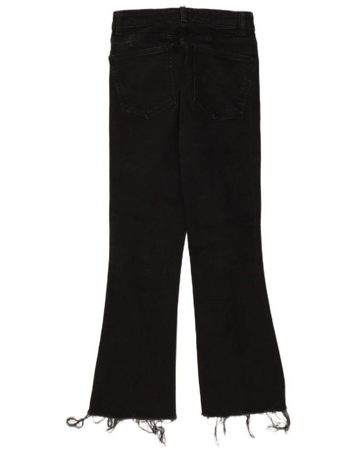Calça jeans feminina Zara Bootcut EU 36 XS W26 L25 preta