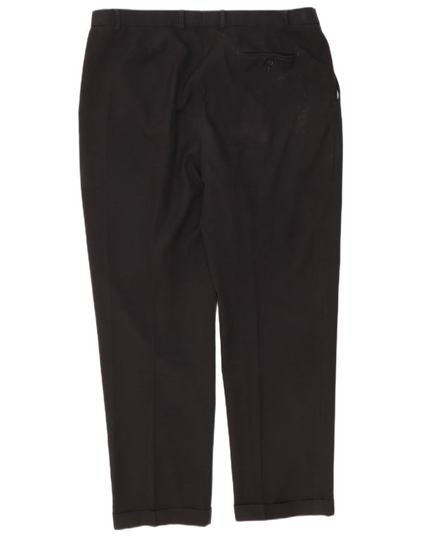 Calça masculina Marks & Spencer com pegged suit W40 L33 poliéster preto