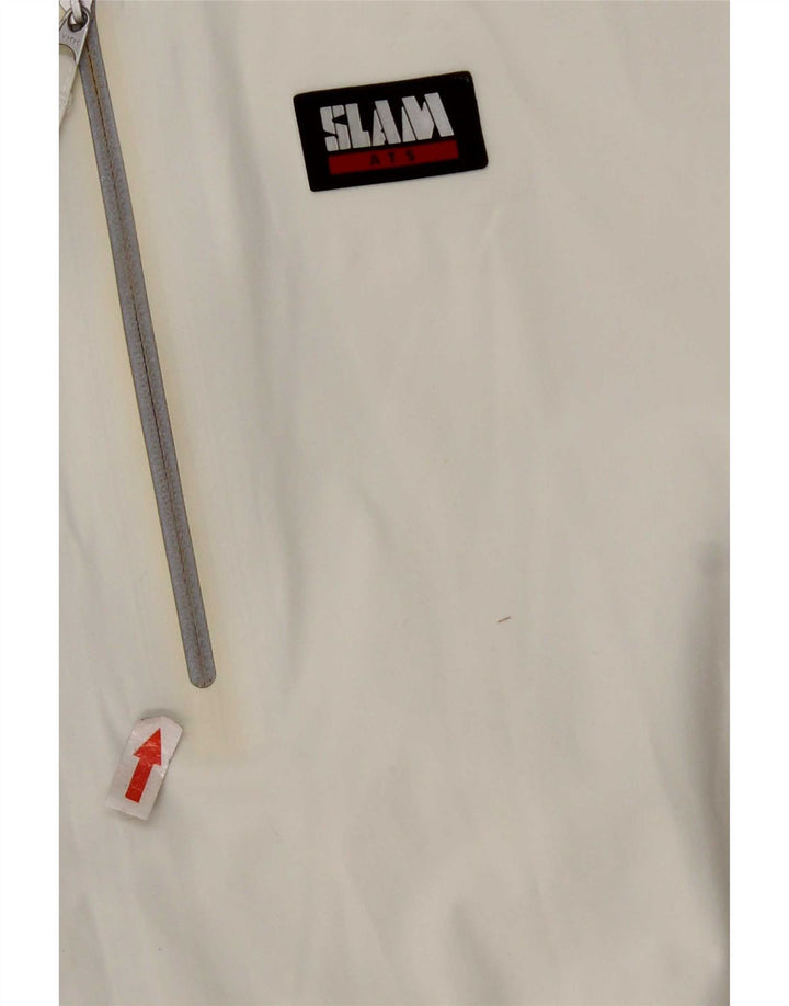 Jaqueta de chuva masculina Slam UK 44 2XL nylon branco