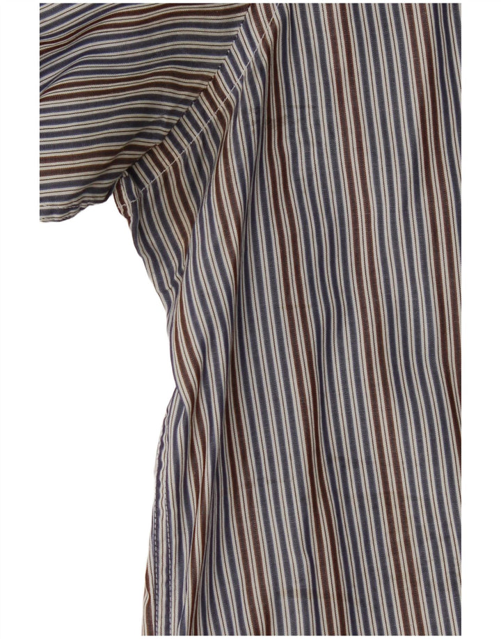 Camisa masculina Massimo Dutti tamanho 40 listrado azul médio