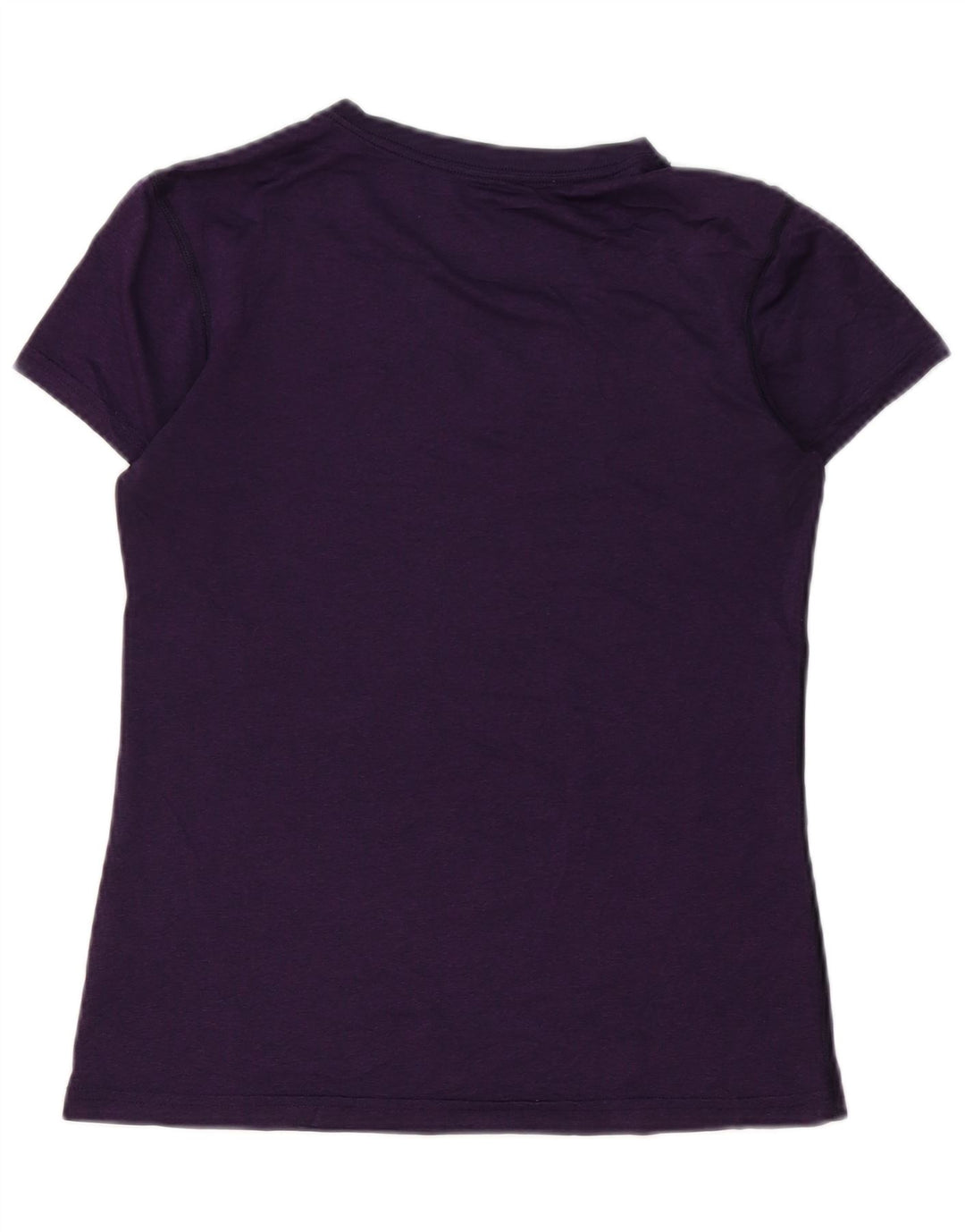 Camiseta feminina Nike Dri Fit Top UK 10 pequena roxa poliéster