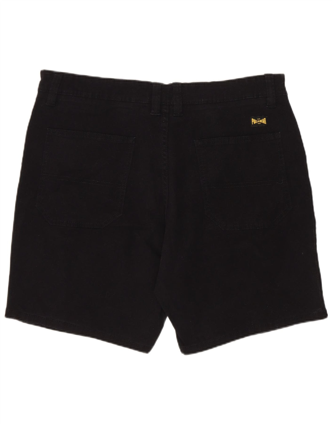 Shorts jeans masculino Pull & Bear EU 44 grande W34 algodão preto
