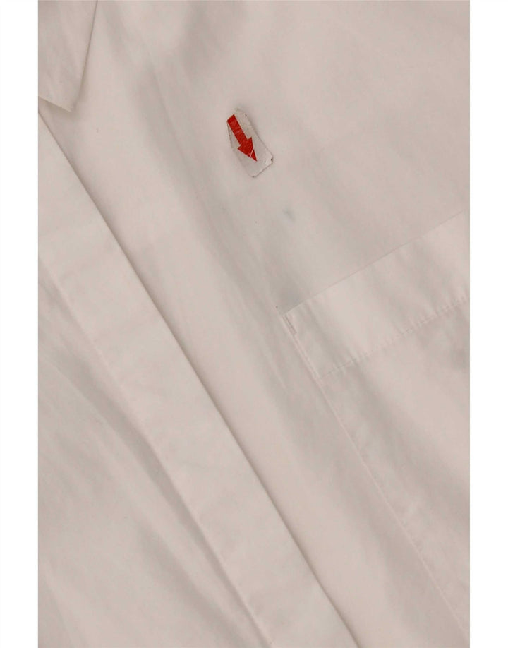 Blusa feminina Marks & Spencer Autograph Shirt Reino Unido 12 algodão branco médio