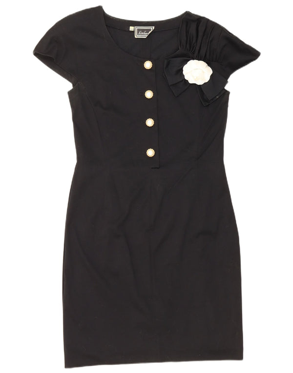 Vestido bainha feminino Luisa Spagnoli IT 44 algodão preto médio