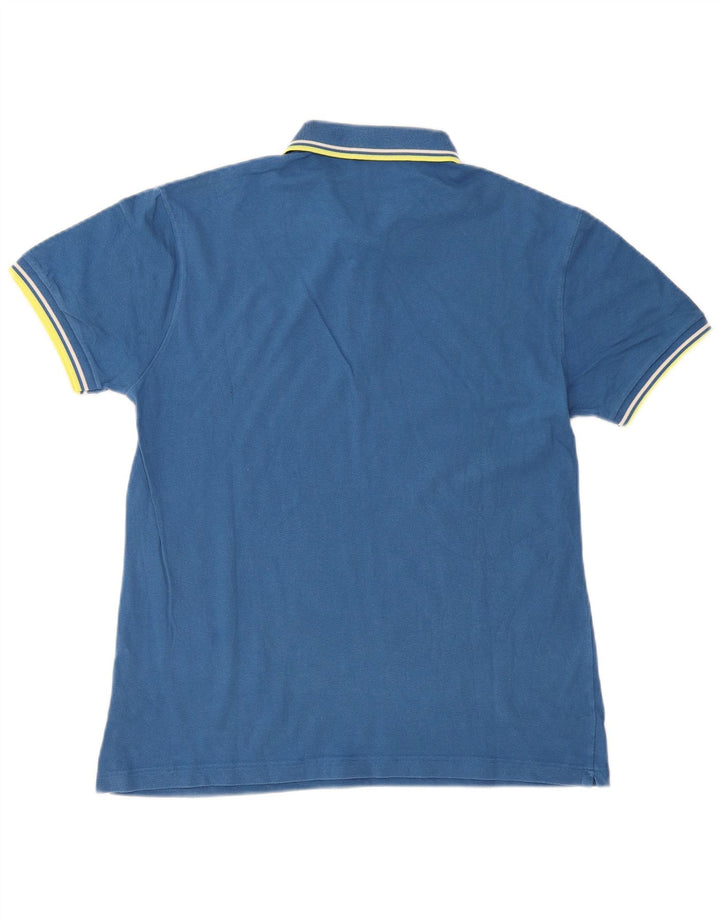 Camisa polo masculina leve e elástica Fred Perry grande algodão azul
