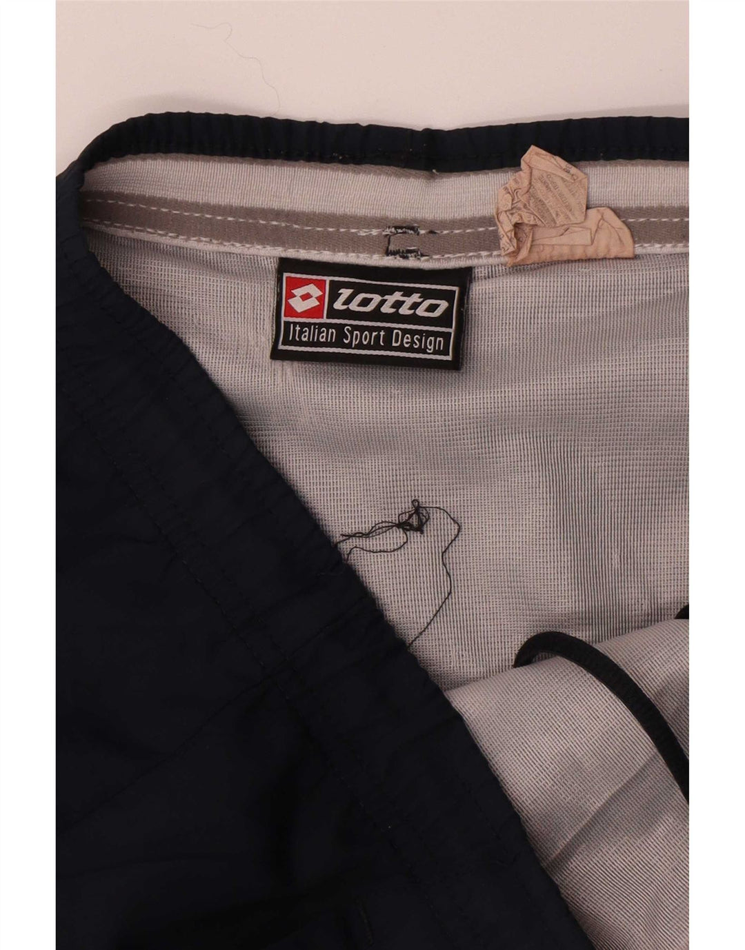 Lotto Mens Sport Shorts Médio Azul Marinho Listrado Poliamida