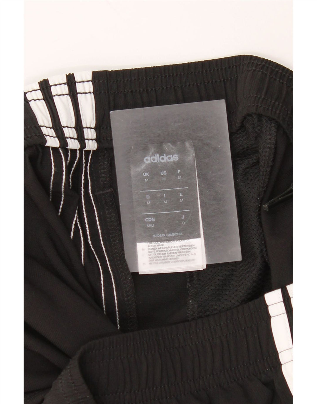 Shorts esportivos masculinos Adidas médio preto poliéster
