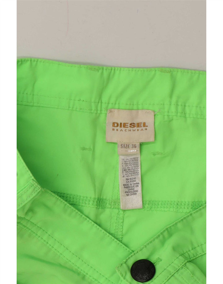 Diesel Mens Shorts Grande W36 Verde Poliéster