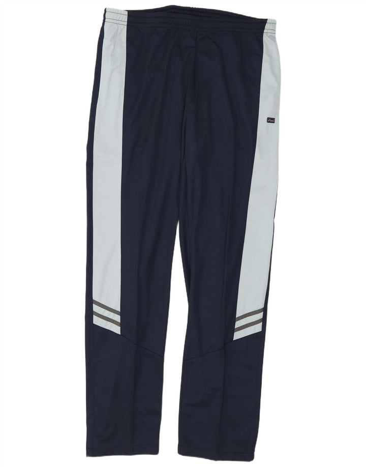 Calça de treino masculina Asics XL azul marinho Colourblock poliéster