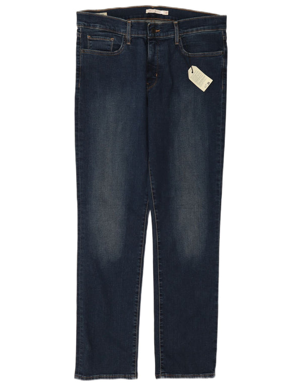 Calça jeans feminina Levi's 314 Shaping Straight W32 L32 azul marinho algodão