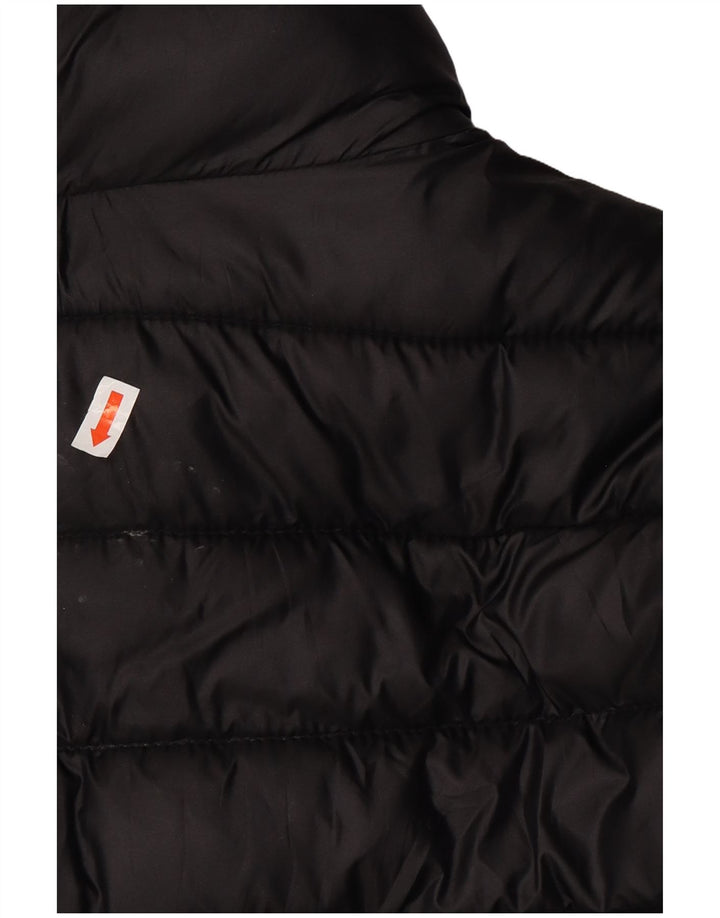 Jaqueta acolchoada feminina JACK WILLS UK 12 poliéster preto médio