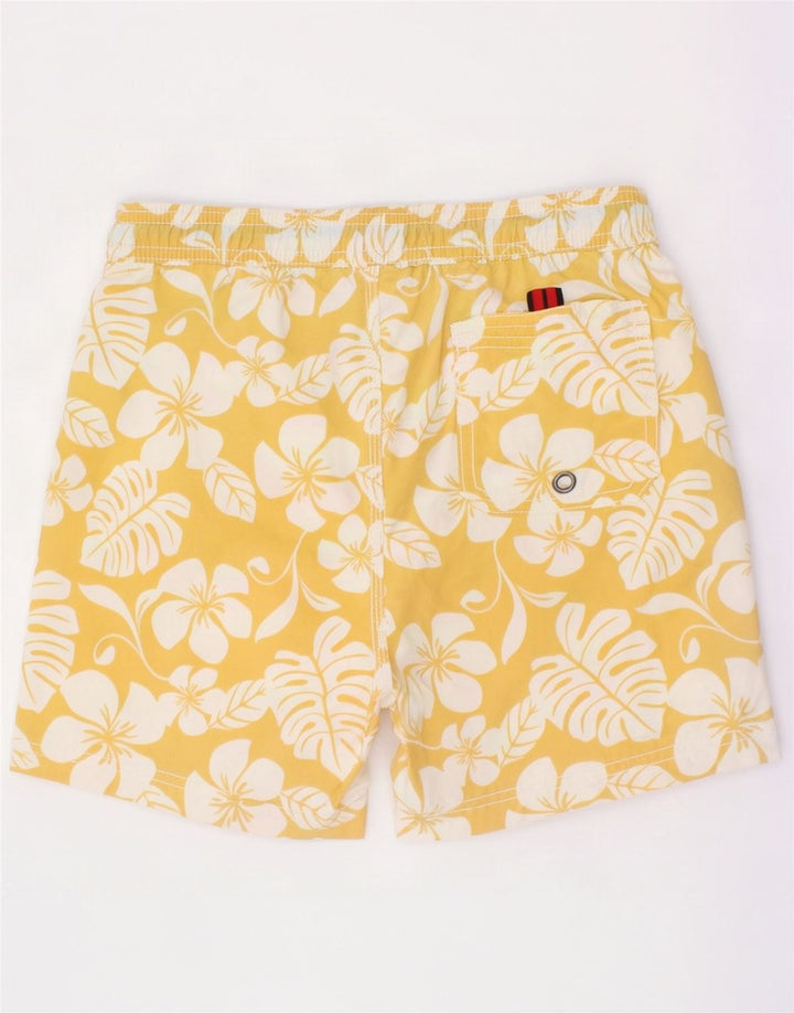 Shorts de natação Bear Boys 9-10 anos amarelo floral nylon