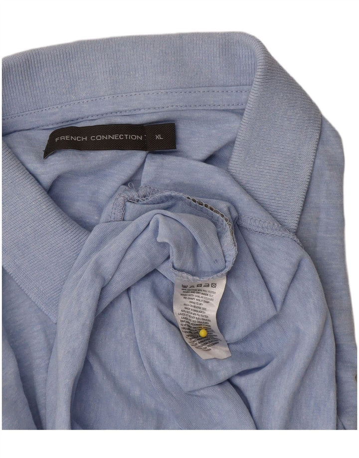 Camisa polo masculina French Connection XL algodão azul