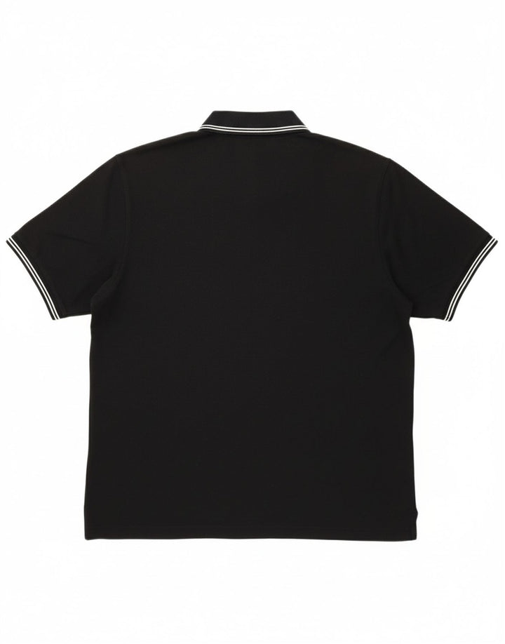 Camisa polo masculina CHAMPION grande algodão preto