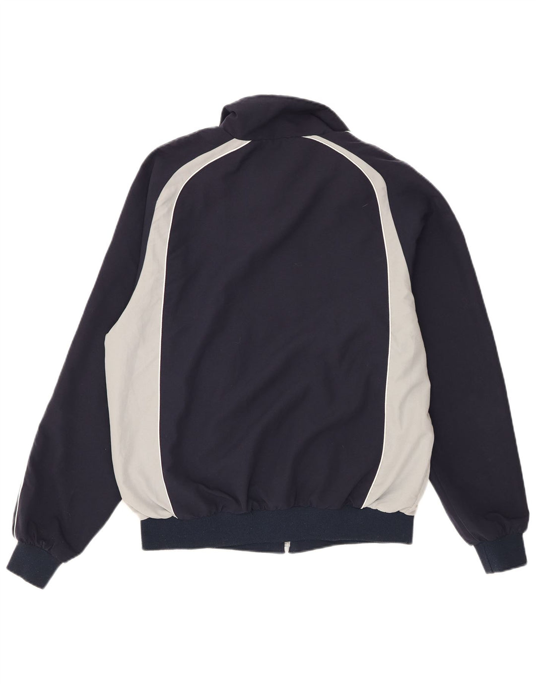 Jaqueta masculina de agasalho Champion grande poliéster colorblock azul marinho