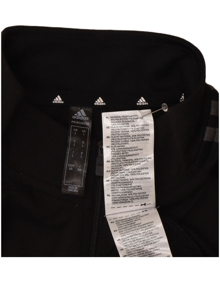 Adidas Mens Pulôver Treino Top Grande Poliéster Preto