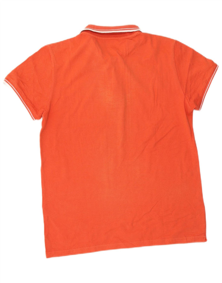 Camisa polo masculina Kappa laranja médio