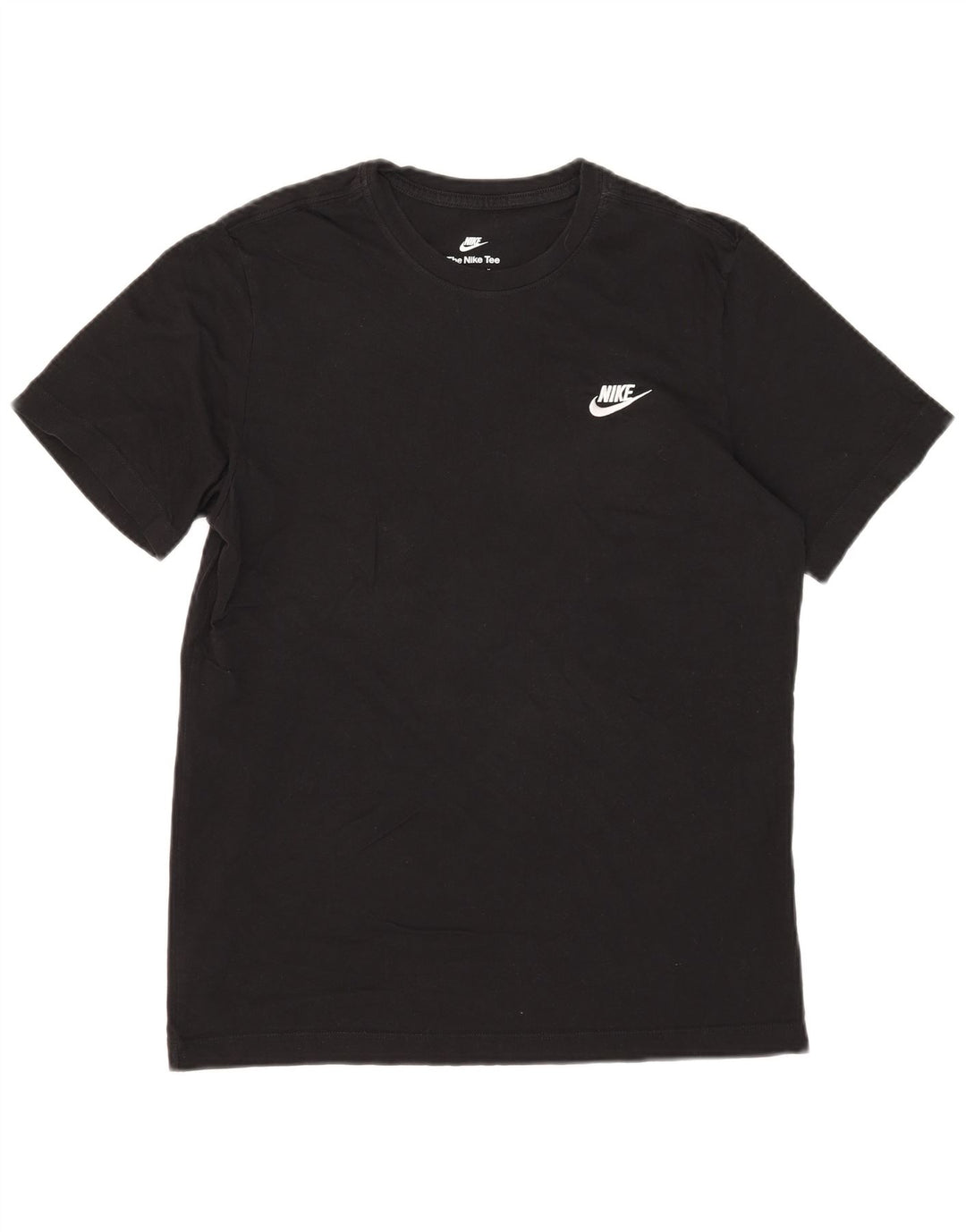 Nike Mens Camiseta Top Médio Algodão Preto