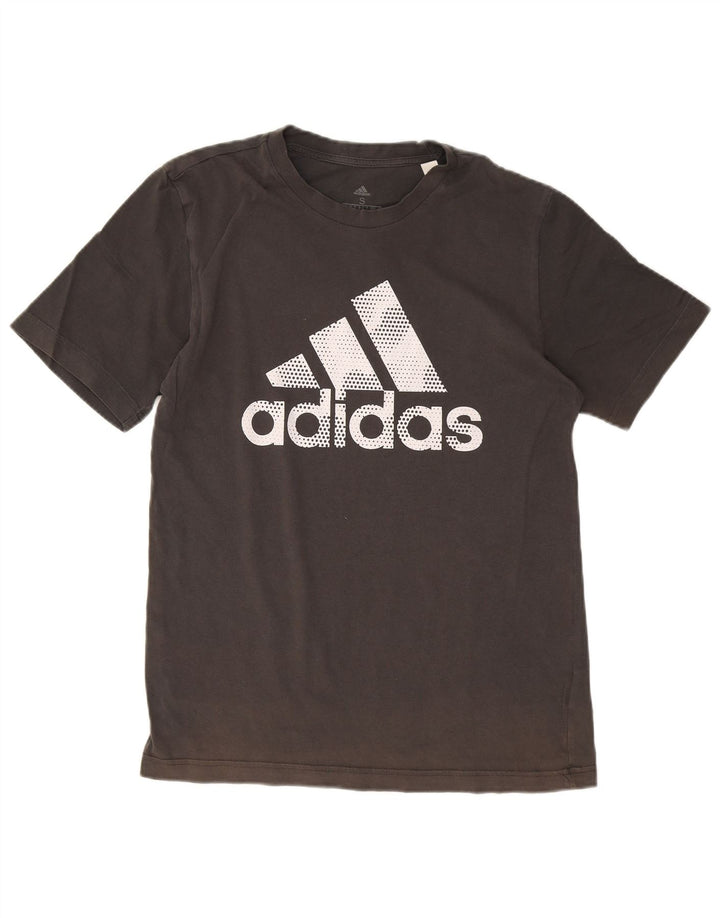 Camiseta Adidas Masculina Graphic Top Pequeno Algodão Cinza