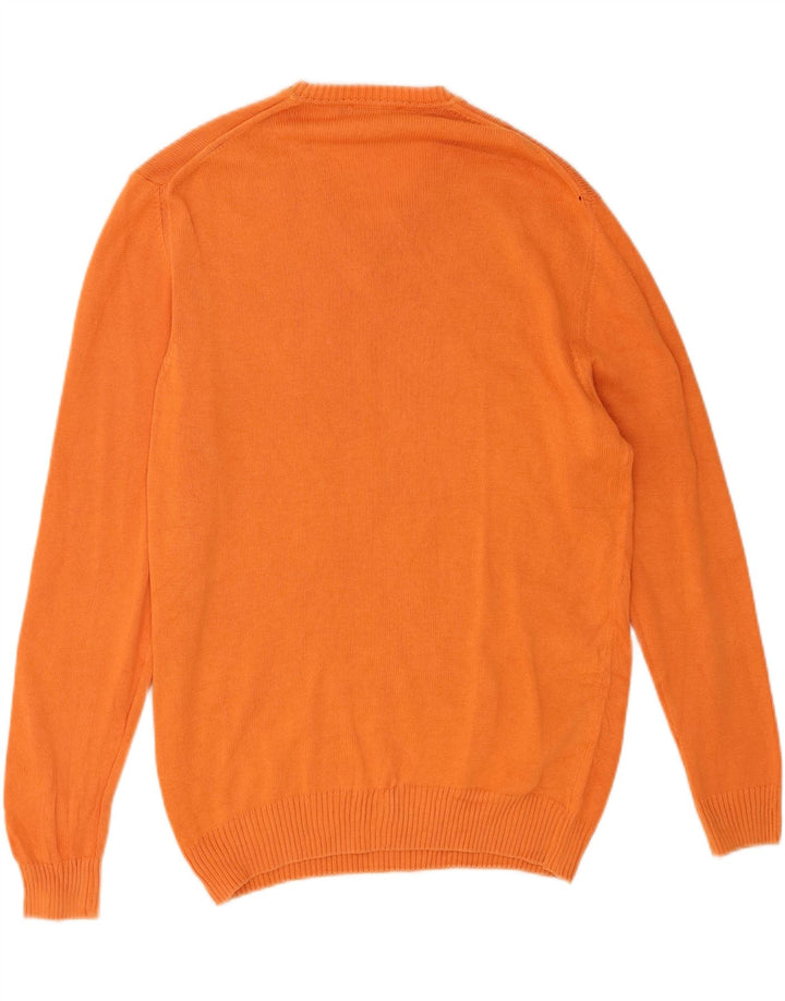 Suéter masculino CONTE OF FLORENCE com decote em V XL laranja algodão