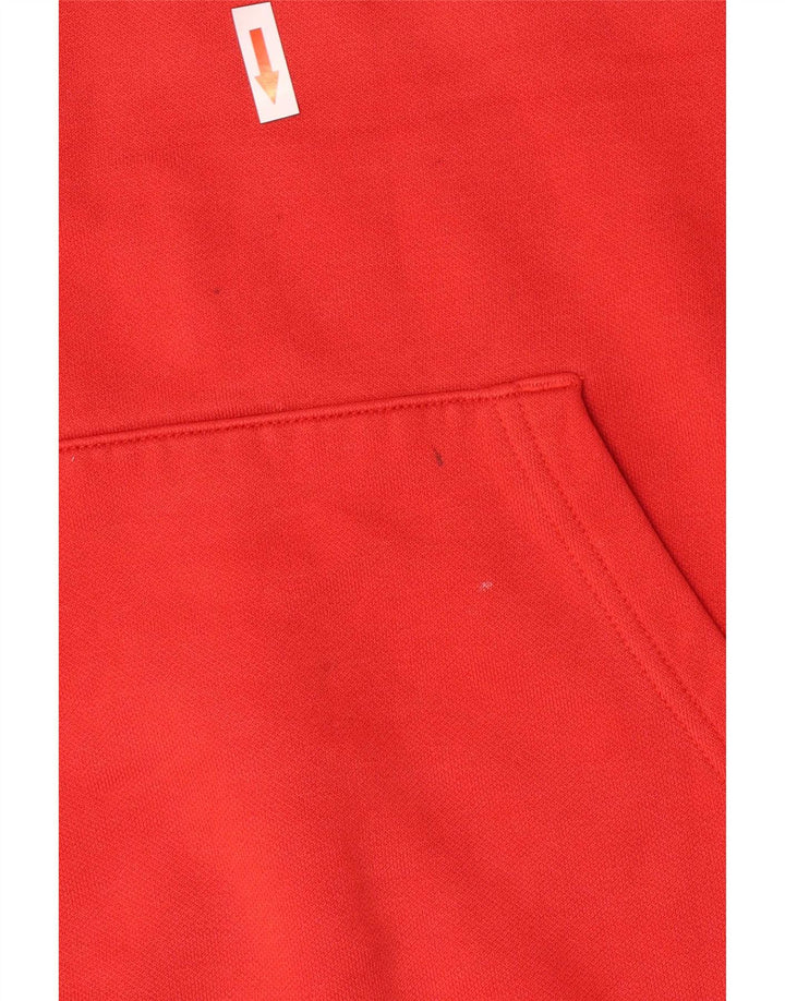 Suéter com capuz gráfico masculino Puma grande vermelho
