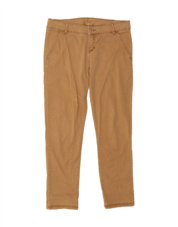 BENETTON Womens Slim Chino Trousers IT 44 Medium W34 L28 Brown Cotton Vintage Benetton and Second-Hand Benetton from Messina Hembry 