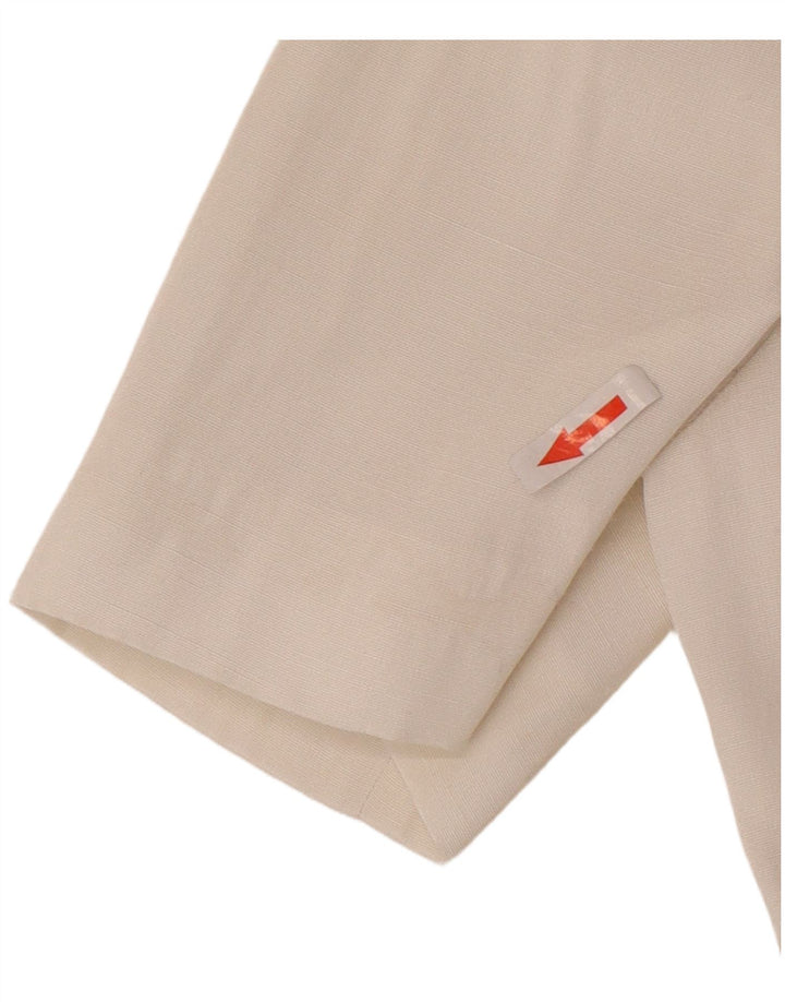 Jaqueta blazer feminina Sportstaff manga curta com 3 botões IT 42 médio branco