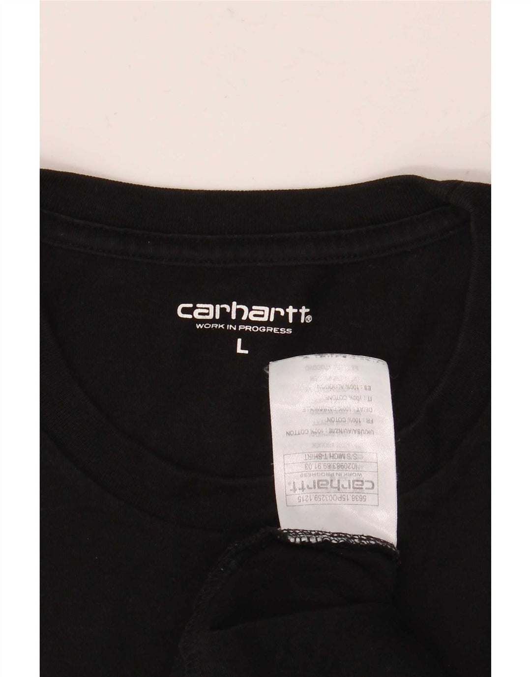 Camiseta gráfica masculina Carhartt grande algodão preto