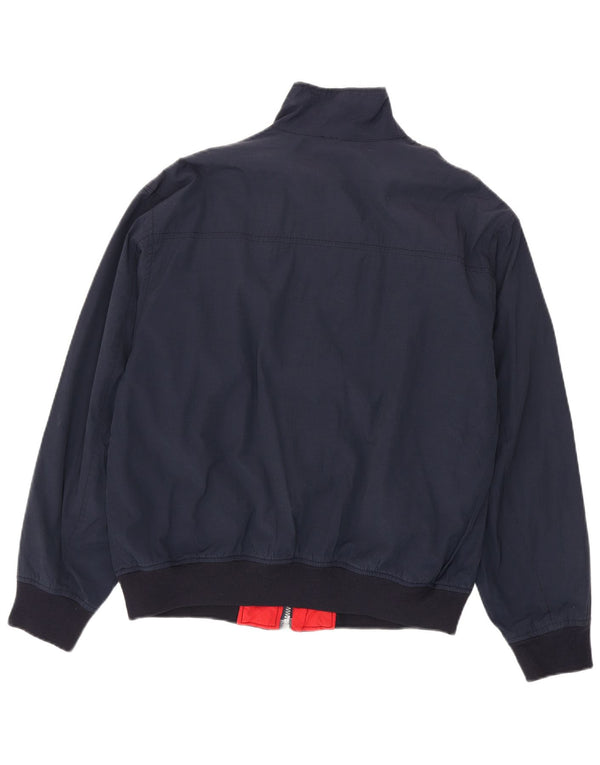 Jaqueta bomber masculina vintage IT 48 algodão azul marinho médio