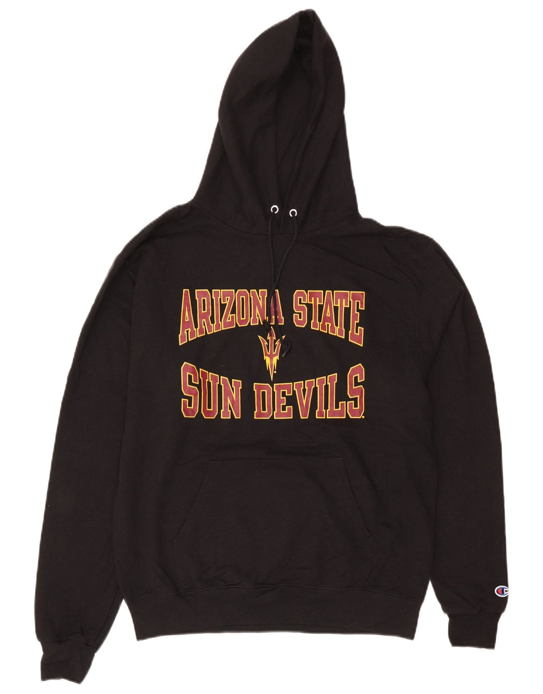 Champion masculino Arizona State Sun Devils moletom com capuz gráfico médio preto
