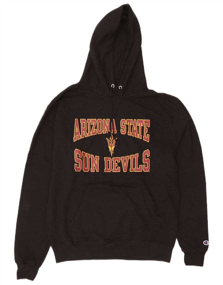 Champion masculino Arizona State Sun Devils moletom com capuz gráfico médio preto