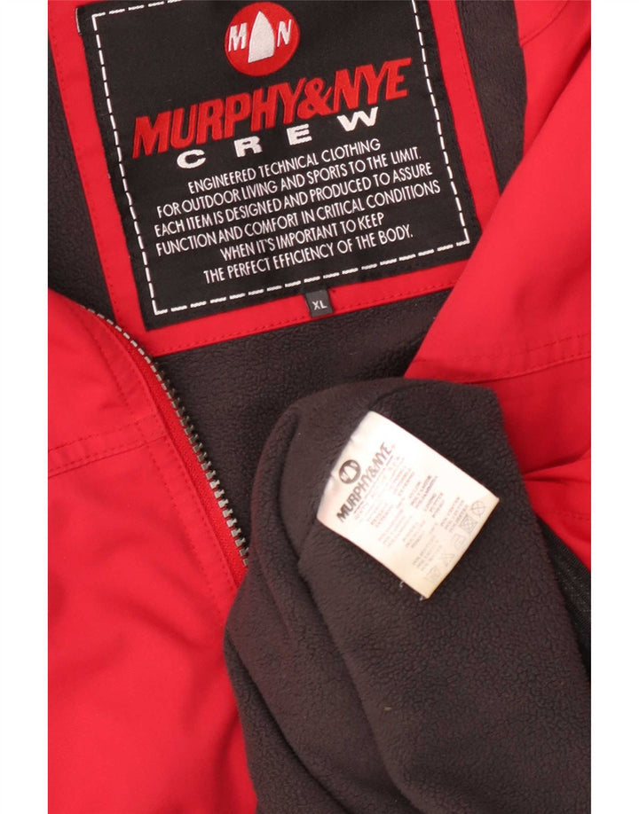 Jaqueta corta-vento masculina Murphy & Nye UK 42 XL poliamida vermelha