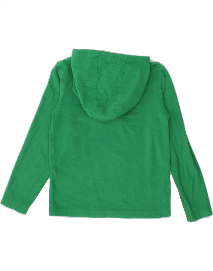 MOUNTAIN WAREHOUSE Boys Hooded Zip Neck Fleece Jumper 9-10 Years Green Vintage Mountain Warehouse and Second-Hand Mountain Warehouse from Messina Hembry 