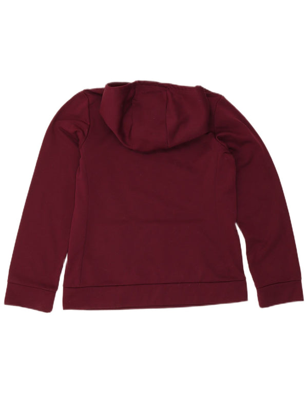 Suéter com capuz gráfico Nike Girls Dri Fit 13-14 anos XL Borgonha Poliéster