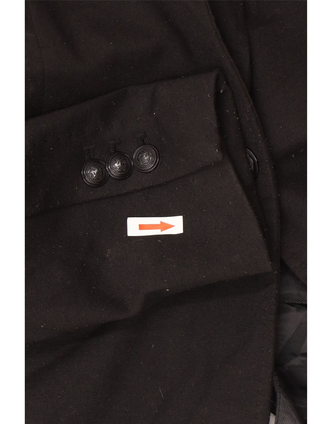 Jaqueta blazer feminina Zara com 1 botão Reino Unido 12 poliéster preto médio