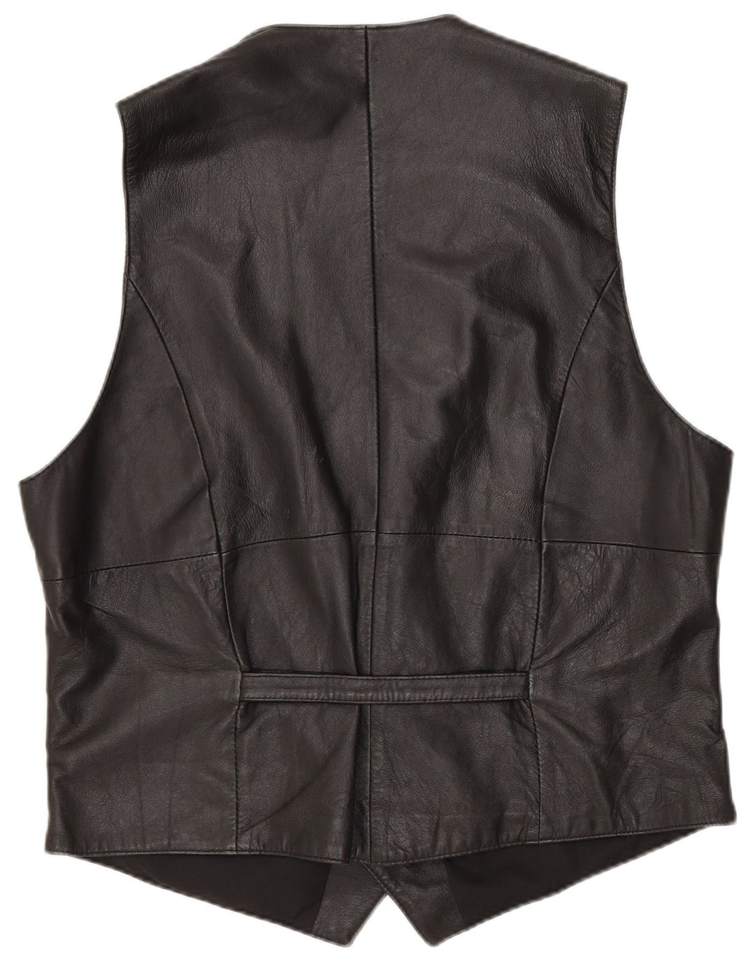 Colete de couro masculino Hide Society EU 48 couro preto médio