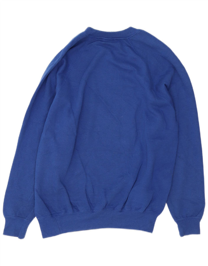 Russell Athletic Mens Moletom Jumper Médio Algodão Azul