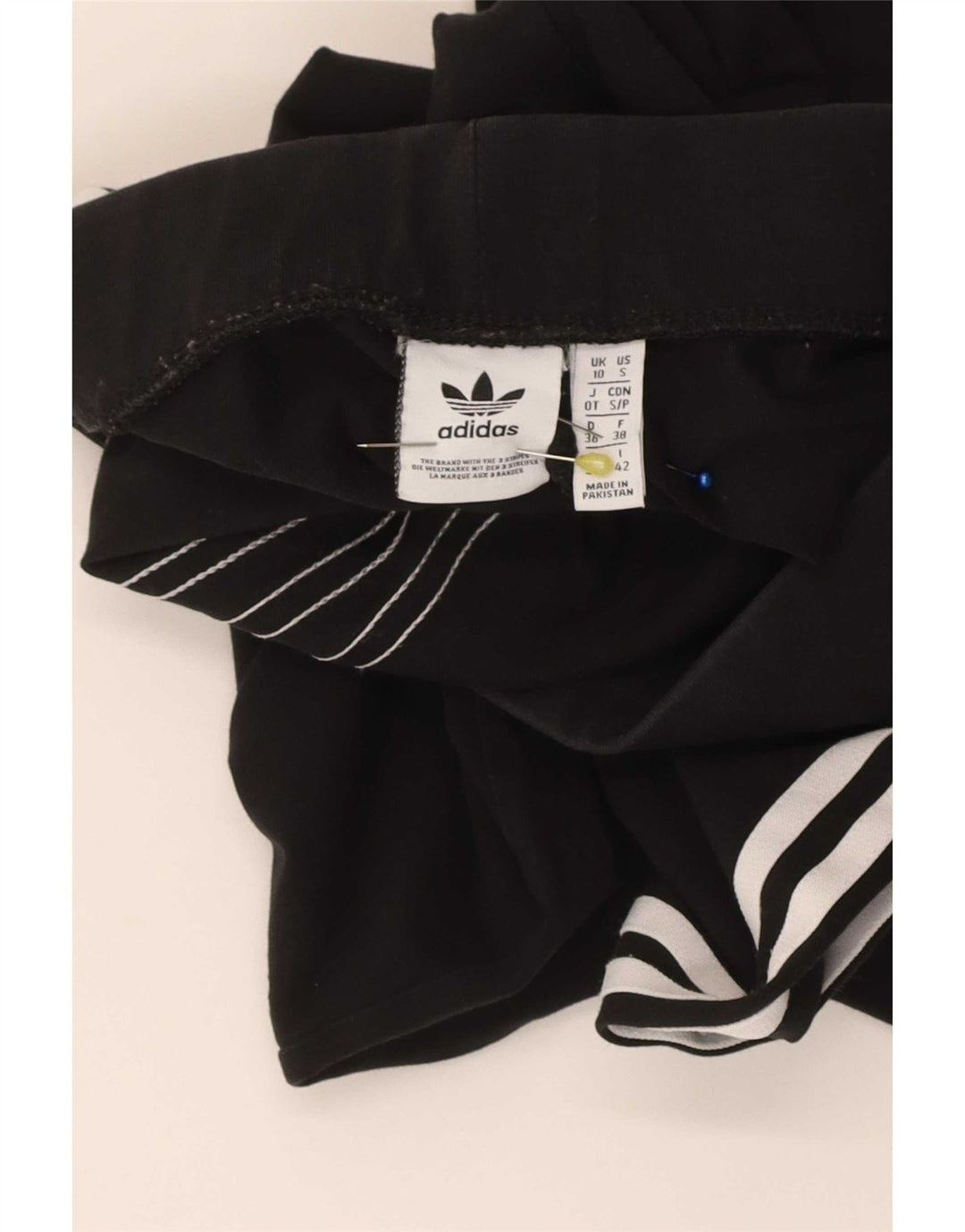 Leggings Adidas Femininas UK 10 Pequenas Pretas