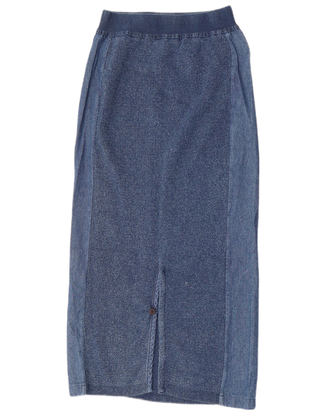 Saia midi feminina Blue Willi médio W28 algodão azul